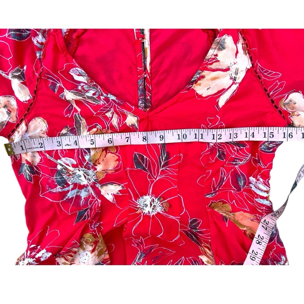 Free People Eyes On You Floral Print Trapeze Dress - Picture 8 of 11